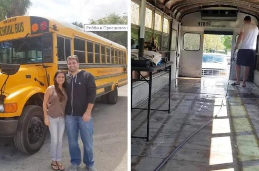  “A Simple School Bus Was Turned Into a Super Modern Motorhome”: How a Florida Couple Made Their Dream Come True!