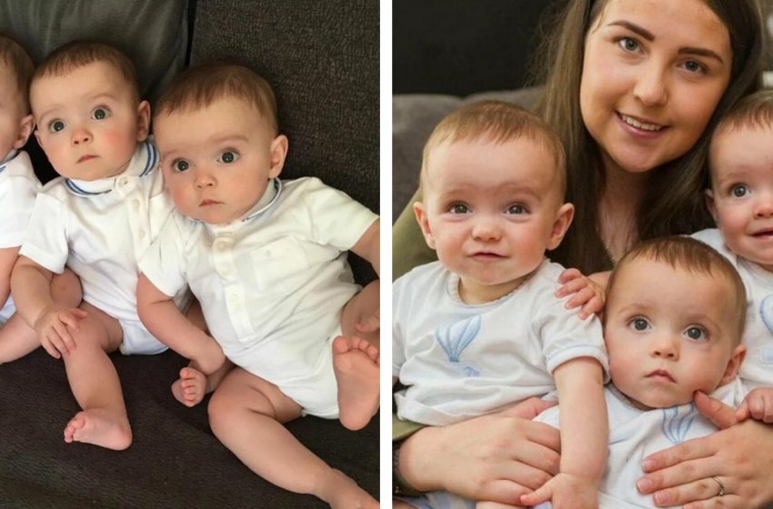  “A Unique Case – Identical Triplets”: The Boys Are So Similar That Even Mom Can Hardly Distinguish Them!