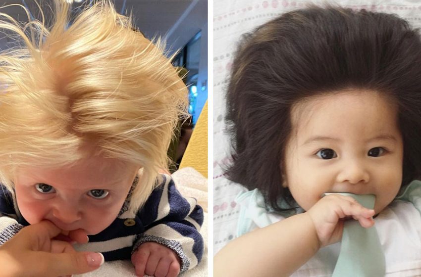  “One Can Only Envy”: Babies Who Were Born With Lush Hair!