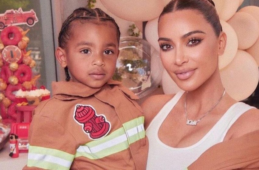  “You have a cute smile with fangs!”: Kim Kardashian in fireman costume appeared at son Psalm’s 4th birthday party