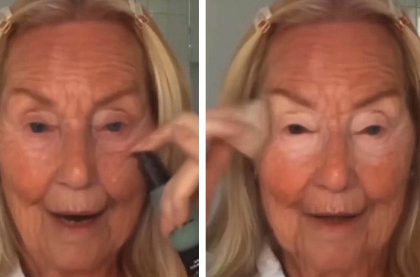  Grandmother rejuvenated herself by 30 years with make-up