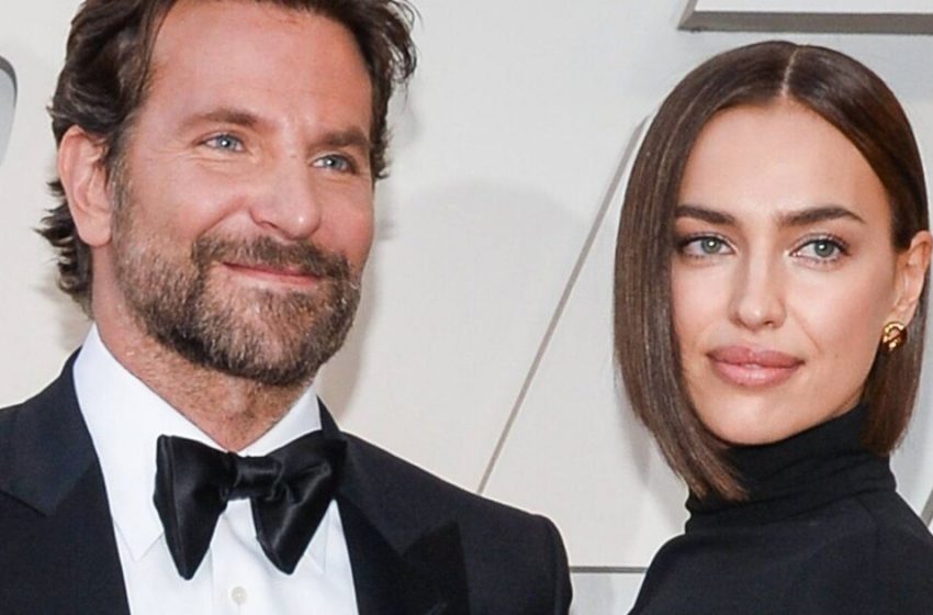 Holding hands sweetly: Irina Shayk in mini with Bradley Cooper and daughter were caught by paparazzi