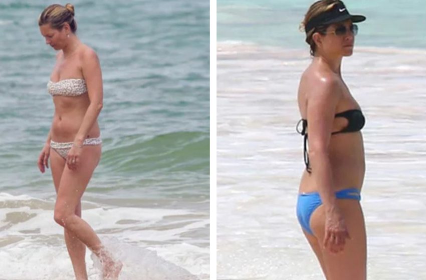  You can’t hide anything in a swimming costume. 6 slim celebrities with flabby bodies