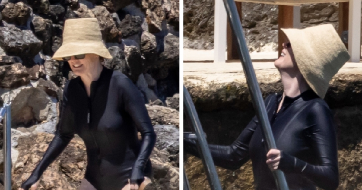 Are 64 de ani și întoarce toate privirile în Italia!: Iconă Hollywoodiană își etalează frumusețea fără vârstă într-un costum de baie negru îndrăzneț care stârnește discuții peste tot!