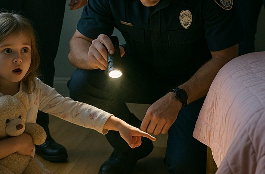 Fetița șoptea la telefon: „Sunt sub patul meu…” Polițiștii credeau că e doar o fantezie de copil, dar când s-au uitat sub pat — și-au dat seama că greșeau.