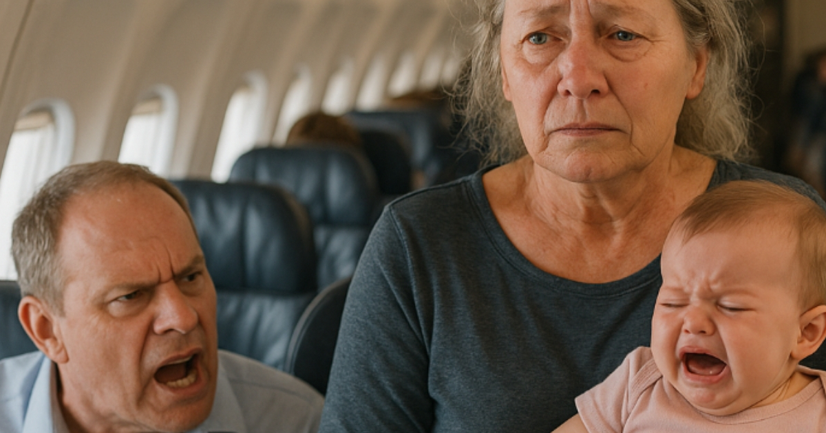 Întregul avion a urmărit cum un bărbat se purta crud cu o bunică și nepoțica ei care plângea. Un adolescent a intervenit pentru ei și a reparat totul cu un singur gest.