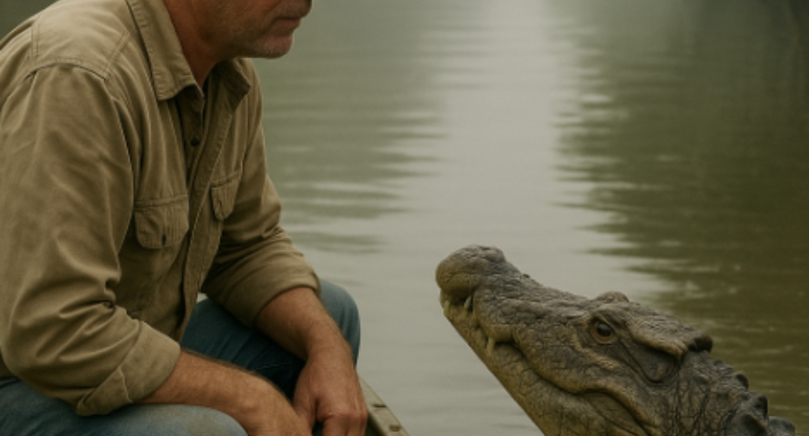 Crocodilul l-a condus pe pescar către o descoperire înfiorătoare, care făcea părul să-i stea în cap. Ceea ce a văzut a șocat chiar și poliția.