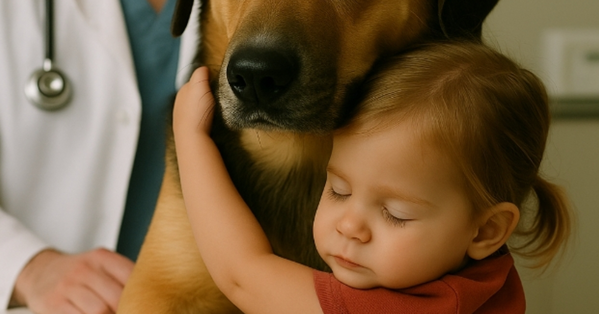 Väike tüdruk embas surmasuval koeral, kellel oli jäänud elada vaid paar tundi. Kolme tunni pärast tegi veterinaar uskumatu avalduse