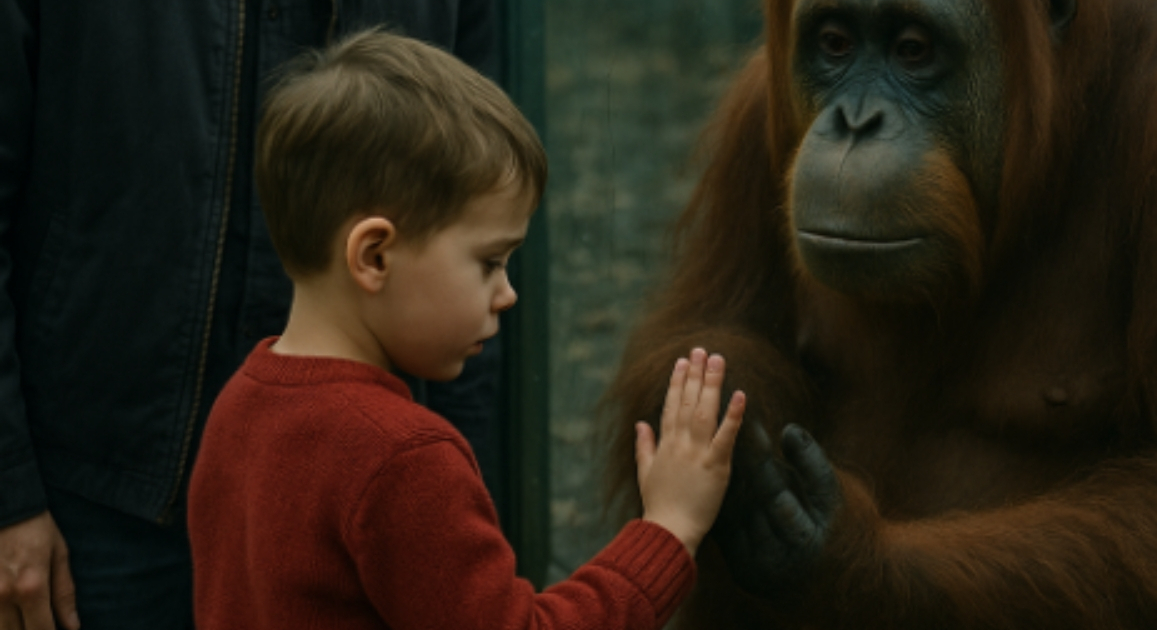 Pärast ema surma jäi poiss vaikima ega öelnud sõnagi. Üks kohtumine orangutaniga tõi ta elu tagasi