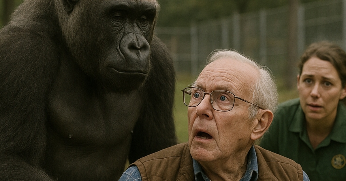 Un gorilă s-a năpustit asupra unui bărbat în scaun cu rotile… dar ceea ce a făcut după i-a lăsat pe toți fără cuvinte.