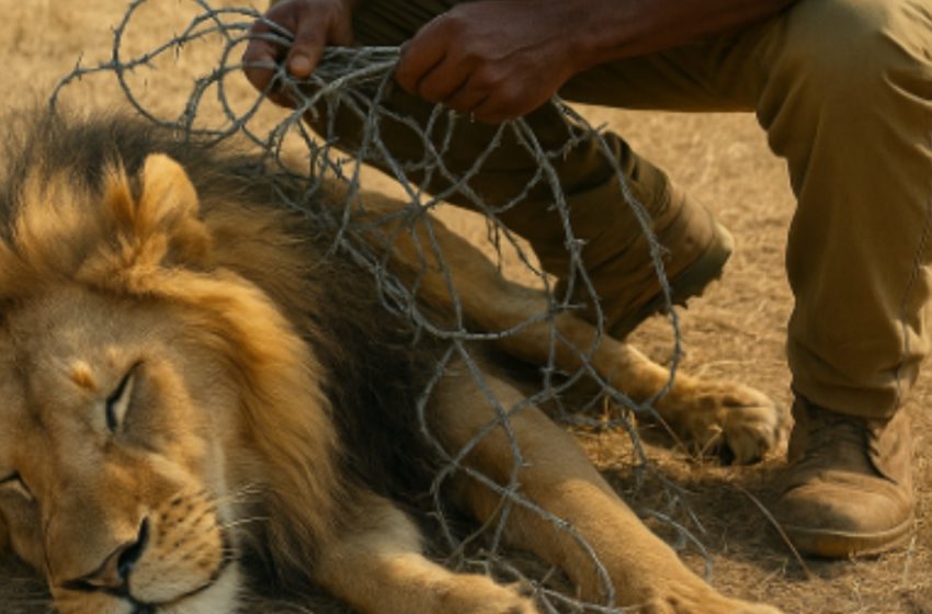  Metsavaht päästis haavatud lõvi lõksust, kui see enam lootust ei näinud. Kuid see, mis juhtus hiljem, šokeeris kõiki