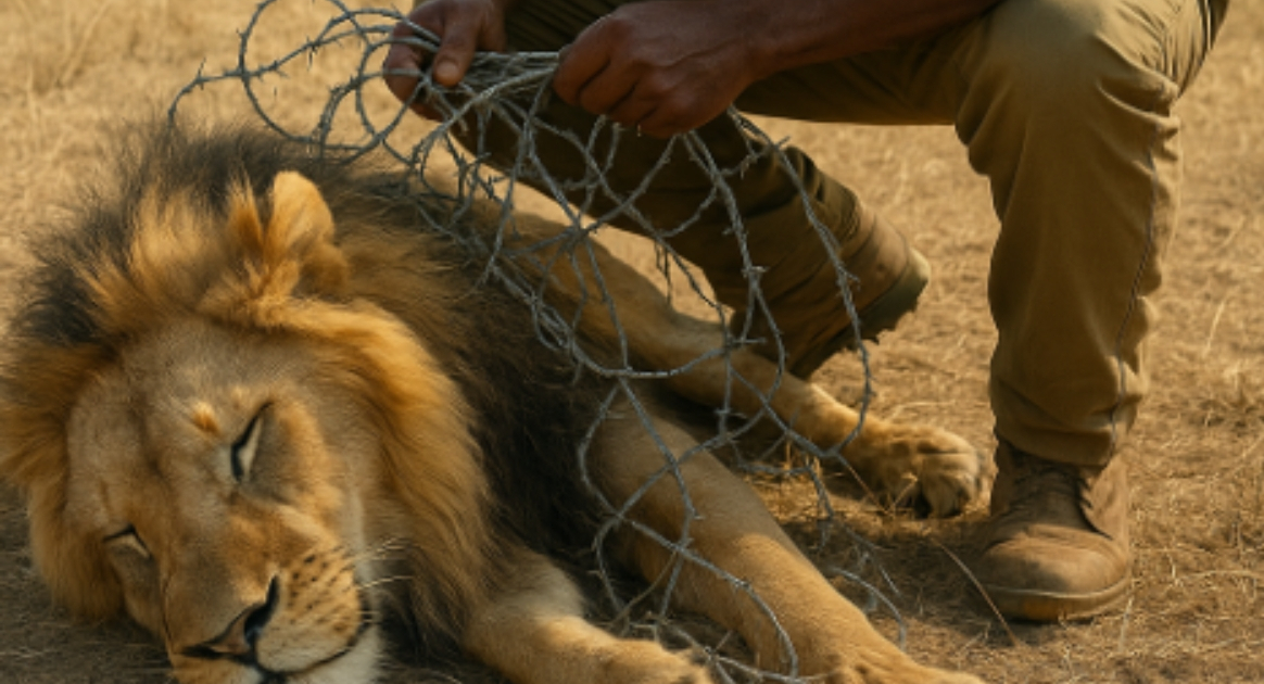 Metsavaht päästis haavatud lõvi lõksust, kui see enam lootust ei näinud. Kuid see, mis juhtus hiljem, šokeeris kõiki