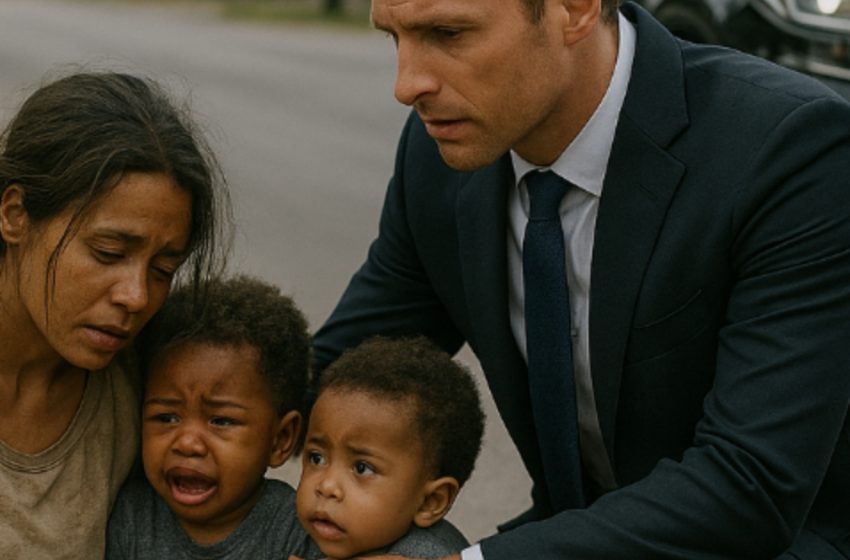  Naine, kes kõndis teeääres lastega, kukkus ja tal polnud jõudu püsti tõusta. Kui miljardär peatuma jäi — muutus kõik igaveseks