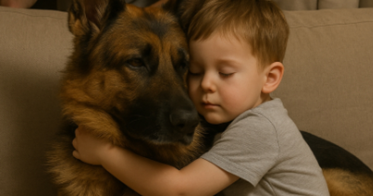 Poiss magas saksa lambakoera embuses, teadmata, kuidas see kõik lõppeb. Hommikul nägid vanemad seda, mis peaaegu pani nad halliks minema