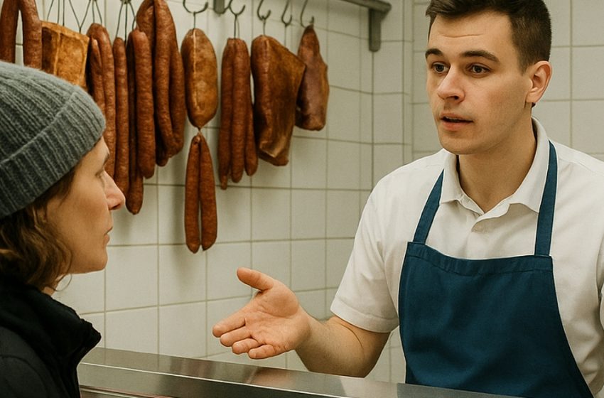  Igal hommikul ostis vanaproua 40 kg liha. Kui lihunik talle järgnes, nägi ta midagi, mida ta ei unusta kunagi